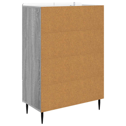 Sideboard Grå sonoma-ek 66 x 34,5 x 97 cm Konstruerat trä