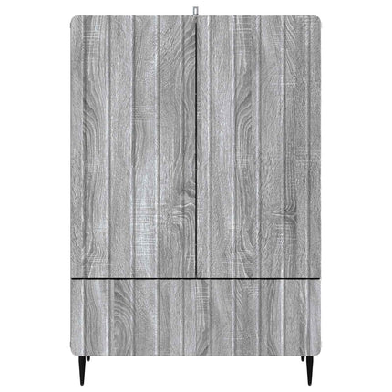 Sideboard Grå sonoma-ek 66 x 34,5 x 97 cm Konstruerat trä