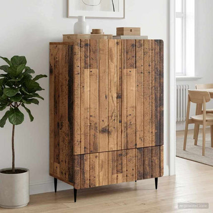 Sideboard Gammalt trä 66 x 34,5 x 97 cm Konstruerat trä