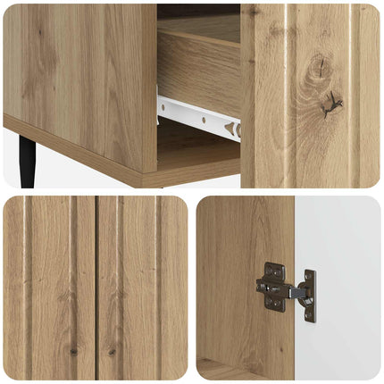 Sideboard Artisan-ek 66 x 34,5 x 97 cm Konstruerat trä