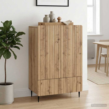 Sideboard Artisan-ek 66 x 34,5 x 97 cm Konstruerat trä