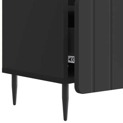 TV-skåp med låda Svart 102 x 34,5 x 50 cm Konstruerat trä