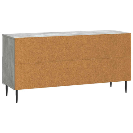 TV-skåp med låda Betonggrå 102 x 34,5 x 50 cm Konstruerat trä