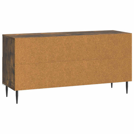 TV-skåp med låda Rökt ek 102 x 34,5 x 50 cm Konstruerat trä