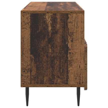 TV-skåp med låda Gammalt trä 102 x 34,5 x 50 cm Konstruerat trä