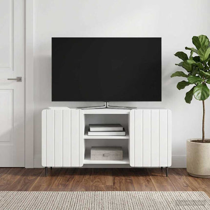 TV-skåp Vit högglans 102 x 34,5 x 52 cm Konstruerat trä