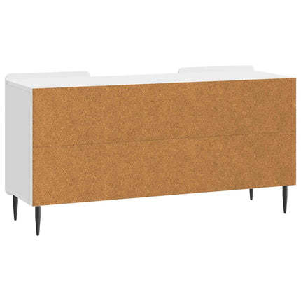 TV-skåp Vit högglans 102 x 34,5 x 52 cm Konstruerat trä