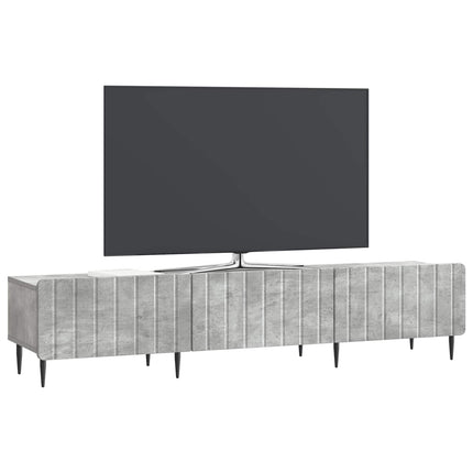 TV-skåp med låda Betonggrå 147 x 34,5 x 32 cm Konstruerat trä
