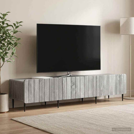 TV-skåp Grå sonoma-ek 147 x 34,5 x 32 cm Konstruerat trä