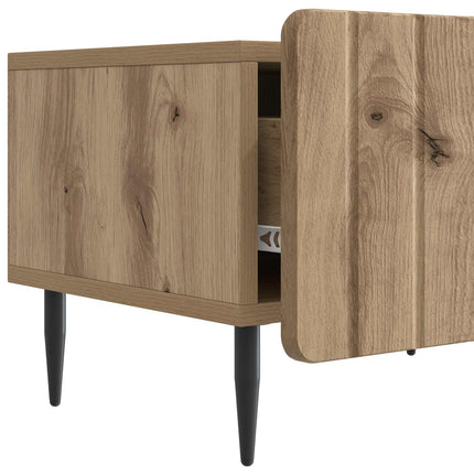 TV-skåp med låda Artisan-ek 147 x 34,5 x 32 cm Konstruerat trä