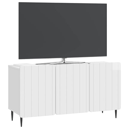 TV-skåp Vit högglans 99 x 34,5 x 52 cm Konstruerat trä