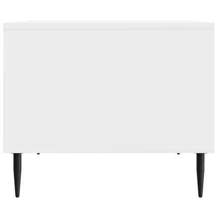 Kaffeebord Vit högglans 90 x 50 x 40 cm Konstruerat trä