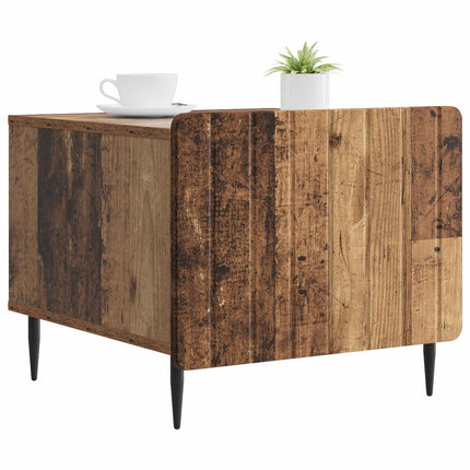 Kaffeebord med låda Gammalt trä 49 x 50 x 42 cm Konstruerat trä