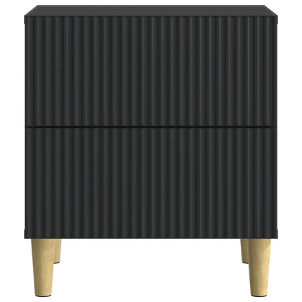 Nattduksbord 2 pcs Svart 43 x 34,5 x 48 cm Konstruerat trä