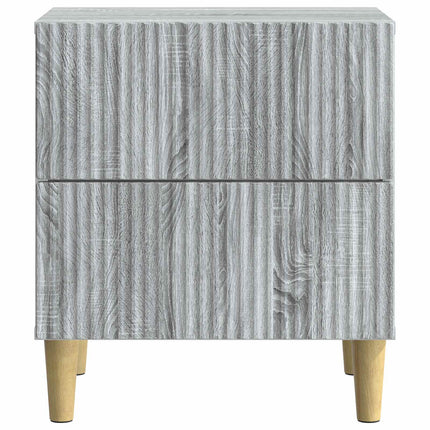 Nattduksbord Grå sonoma-ek 43 x 34,5 x 48 cm Konstruerat trä
