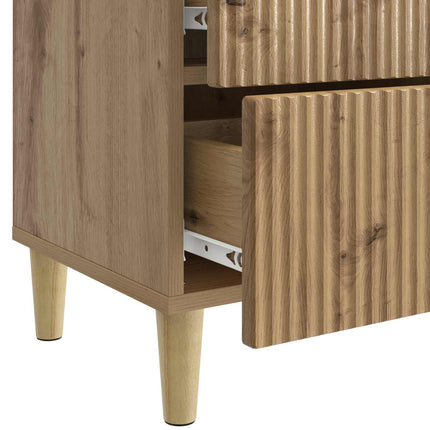 Nattduksbord Artisan-ek 43 x 34,5 x 48 cm Konstruerat trä