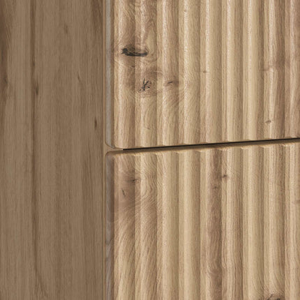 Nattduksbord 2 pcs Artisan-ek 43 x 34,5 x 48 cm Konstruerat trä