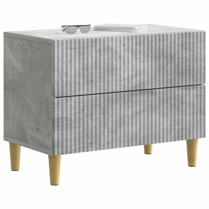 Nattduksbord Betonggrå 62 x 34,5 x 48 cm Konstruerat trä