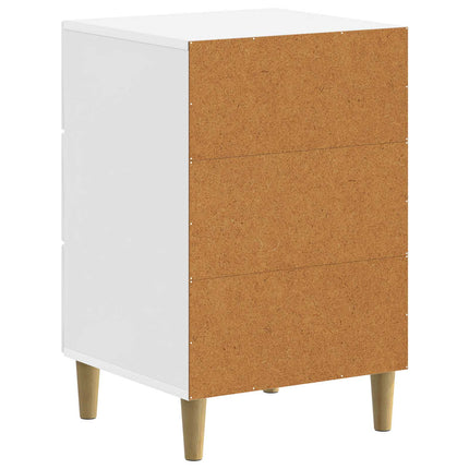 Nattduksbord Vit högglans 43 x 41 x 66,5 cm Konstruerat trä