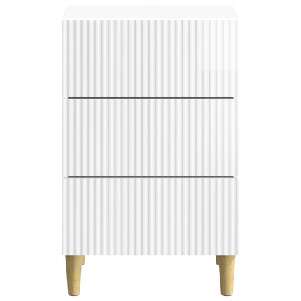 Nattduksbord Vit högglans 43 x 41 x 66,5 cm Konstruerat trä
