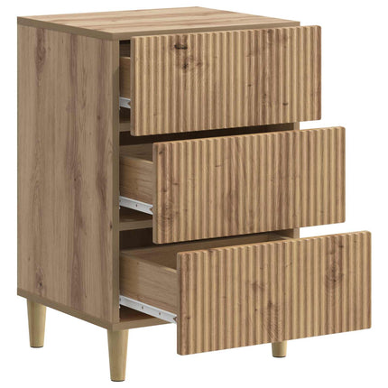 Nattduksbord Artisan-ek 43 x 41 x 66,5 cm Konstruerat trä