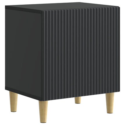 Nattduksbord 2 pcs Svart 43 x 34,5 x 50 cm Konstruerat trä