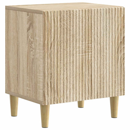 Nattduksbord 2 pcs Sonoma-ek 43 x 34,5 x 50 cm Konstruerat trä