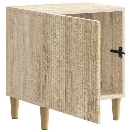 Nattduksbord 2 pcs Sonoma-ek 43 x 34,5 x 50 cm Konstruerat trä