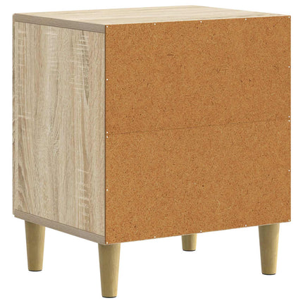 Nattduksbord 2 pcs Sonoma-ek 43 x 34,5 x 50 cm Konstruerat trä