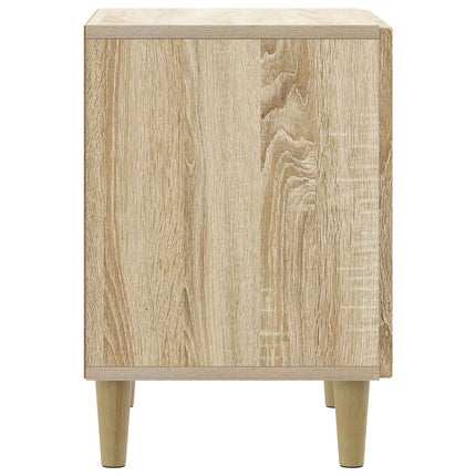Nattduksbord 2 pcs Sonoma-ek 43 x 34,5 x 50 cm Konstruerat trä