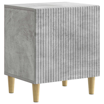 Nattduksbord 2 pcs Betonggrå 43 x 34,5 x 50 cm Konstruerat trä