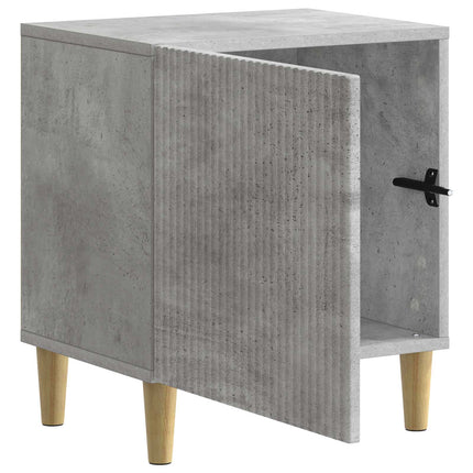 Nattduksbord 2 pcs Betonggrå 43 x 34,5 x 50 cm Konstruerat trä