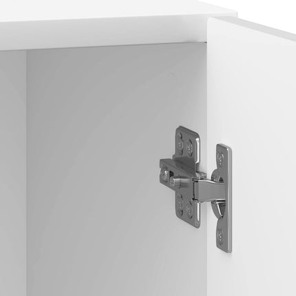 Nattduksbord 2 pcs Vit högglans 43 x 34,5 x 50 cm