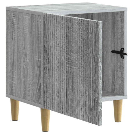 Nattduksbord 2 pcs Grå sonoma-ek 43 x 34,5 x 50 cm
