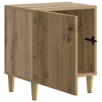 Nattduksbord 2 pcs Artisan-ek 43 x 34,5 x 50 cm Konstruerat trä