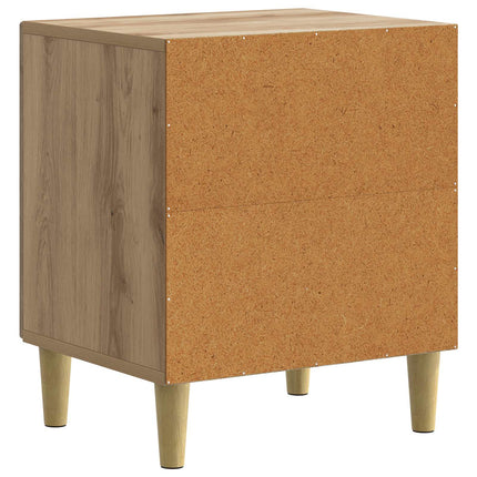 Nattduksbord 2 pcs Artisan-ek 43 x 34,5 x 50 cm Konstruerat trä