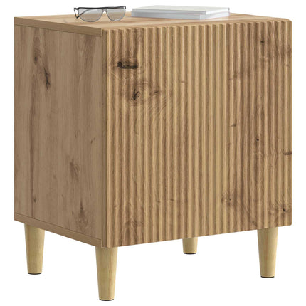 Nattduksbord 2 pcs Artisan-ek 43 x 34,5 x 50 cm Konstruerat trä