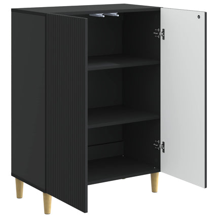 Sideboard Svart 66 x 34,5 x 90 cm Konstruerat trä