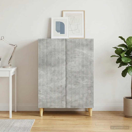 Sideboard Betonggrå 66 x 34,5 x 90 cm Konstruerat trä