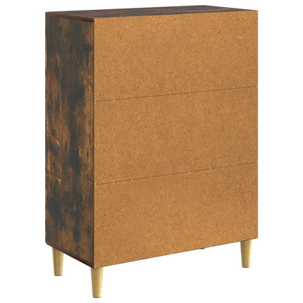 Sideboard Rökt ek 66 x 34,5 x 90 cm Konstruerat trä