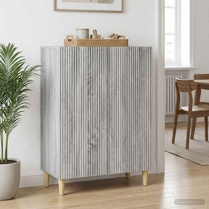 Sideboard Grå sonoma-ek 66 x 34,5 x 90 cm Konstruerat trä