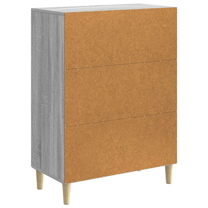 Sideboard Grå sonoma-ek 66 x 34,5 x 90 cm Konstruerat trä