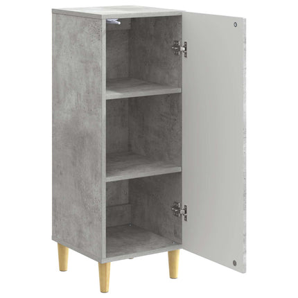 Sideboard Betonggrå 33 x 34,5 x 90 cm Konstruerat trä
