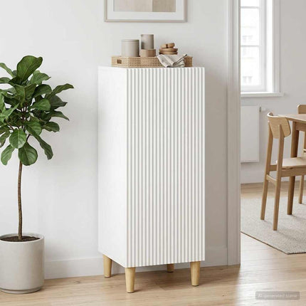 Sideboard Vit högglans 33 x 34,5 x 90 cm Konstruerat trä