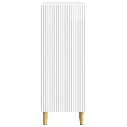Sideboard Vit högglans 33 x 34,5 x 90 cm Konstruerat trä