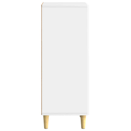 Sideboard Vit högglans 33 x 34,5 x 90 cm Konstruerat trä
