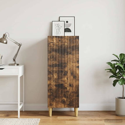 Sideboard Rökt ek 33 x 34,5 x 90 cm Konstruerat trä