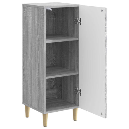 Sideboard Grå sonoma-ek 33 x 34,5 x 90 cm Konstruerat trä
