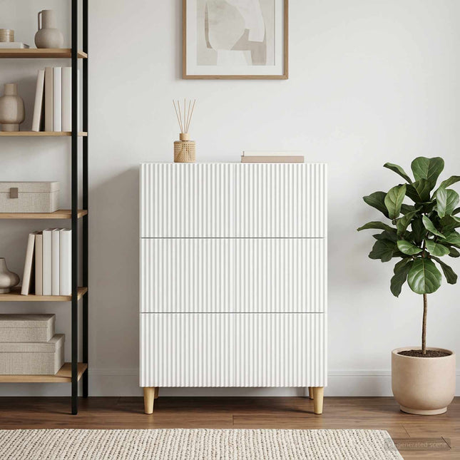Lådans skåp Vit 66 x 34,5 x 90 cm Konstruerat trä