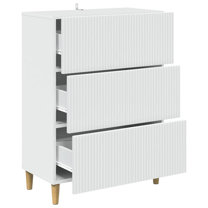 Lådans skåp Vit 66 x 34,5 x 90 cm Konstruerat trä